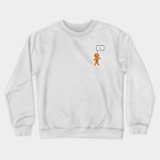 Mini Cute Gingerbread Man Saying Hi Crewneck Sweatshirt